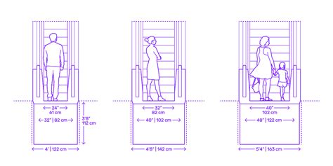 Escalator & Moving Walkway Widths Dimensions & Drawings | Dimensions.com