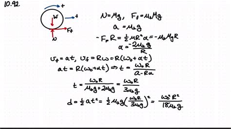 When an object is rolling without slipping, the rolling friction force is much less than the ...