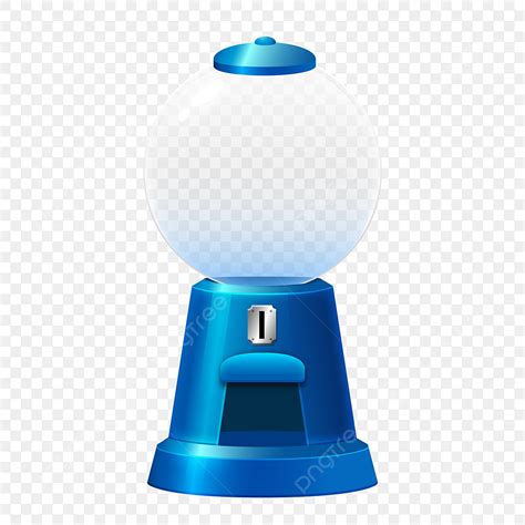 Empty Gumball Machine Clipart PNG Images, Blue Gum Machine Empty ...