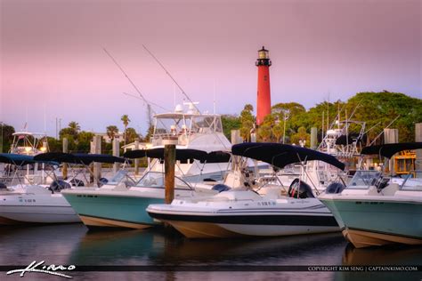 Jupiter Lighthouse Marina Jupiter Florida | Royal Stock Photo