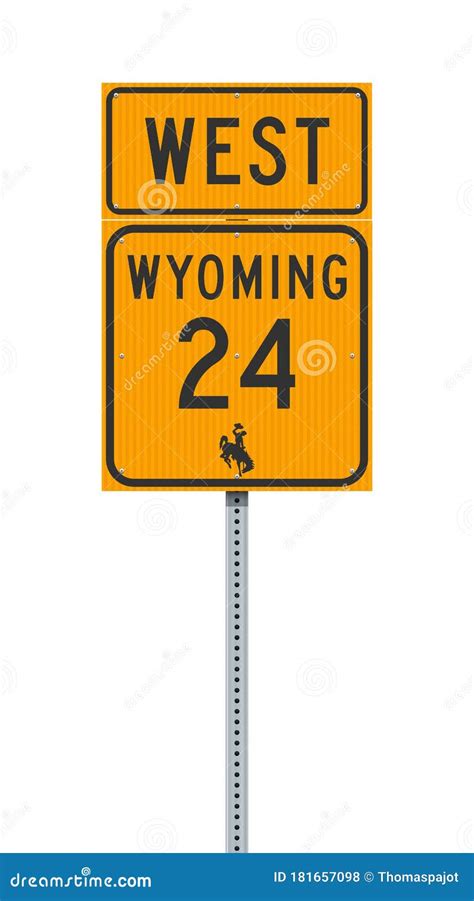 Wyoming State Highway Road Sign Stock Vector - Illustration of information, signs: 181657098