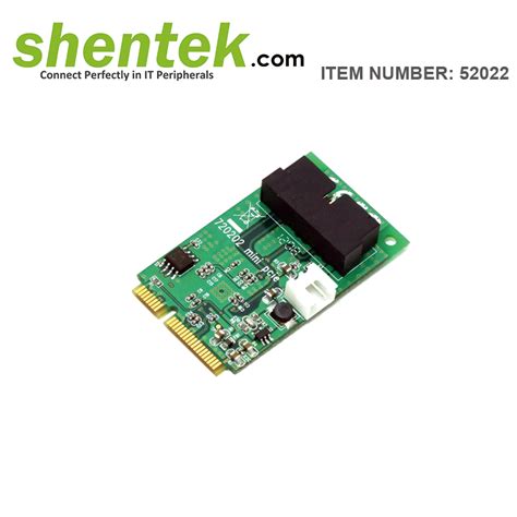 2 port Internal USB 3.0 Mini PCI Express PCIe Card - Shentek