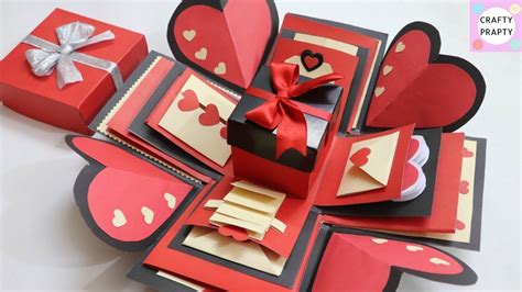 How to make Explosion box / DIY Valentine's Day Explosion Box /Explosio... | Ideas de tarjetas ...