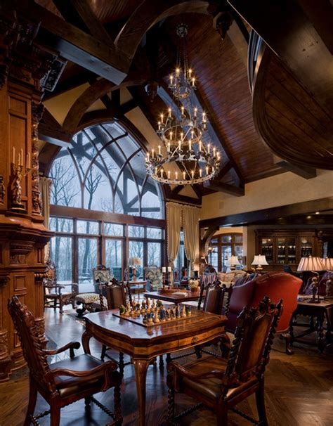 Gothic Castle in the Blue Ridge Mountains - Traditional - Living Room - by Dianne Davant and ...