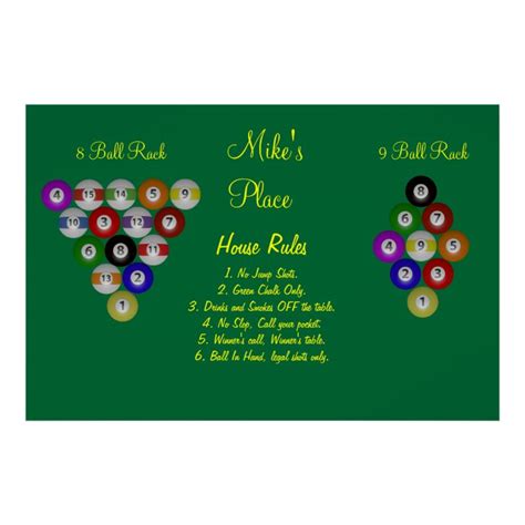 Billard Regeln Poster - 25+ Koleksi Gambar