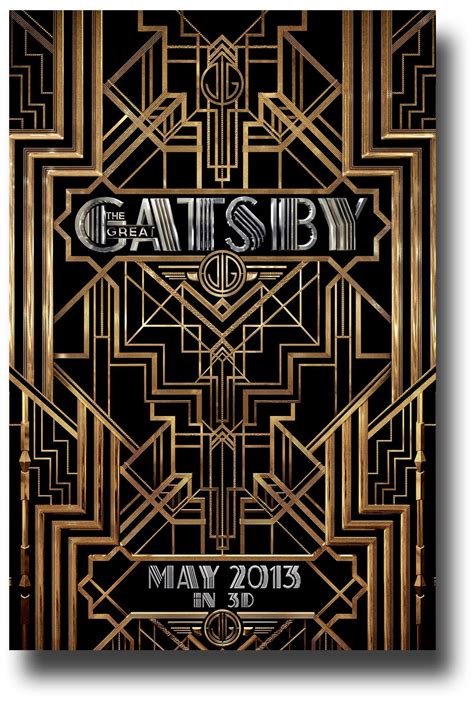 The Great Gatsby Movie Poster Gate >>ConcertPoster.org | Art deco fashion, Art deco, Art deco design