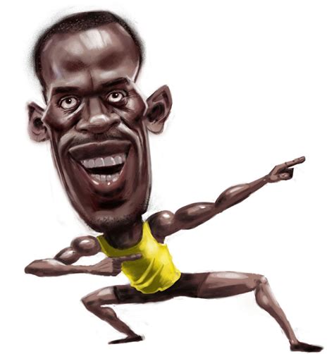 Usain Bolt Cartoon