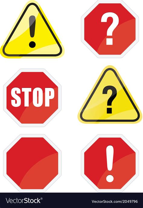 Traffic signs Royalty Free Vector Image - VectorStock