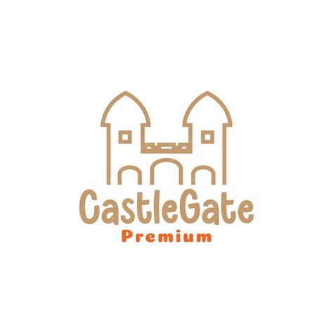 Premium Vector | Playful castle gate logo design vector graphic symbol icon illustration ...