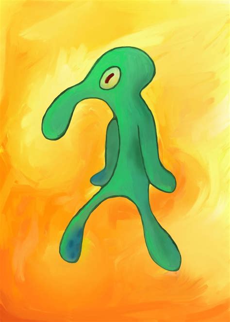 'Bold and Brash Squidward' Poster Print by Weltenraser | Displate | Spongebob painting, Diy ...