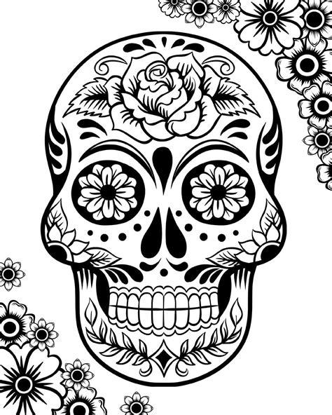 Sugar Skull Coloring Pages - Best Coloring Pages For Kids