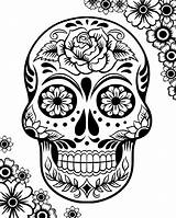 Sugar Skull Coloring Pages  Best For Kids sketch template