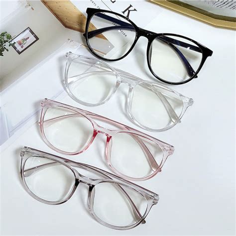 Round Spek Spec Anti Blue Light Blocking Glasses transparent spectacles Frame Plastic Computer ...