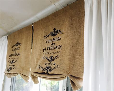 Burlap Valance Burlap Curtain | Burlap curtains, Curtains, Lace curtains