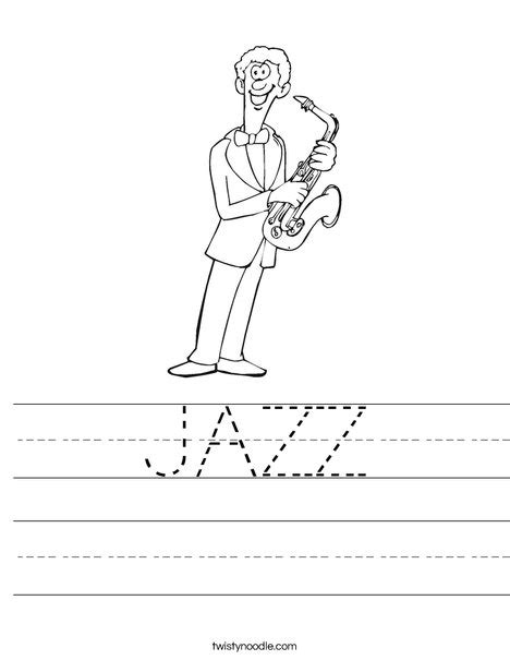 JAZZ Worksheet - Twisty Noodle