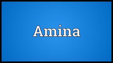 Amina Meaning - YouTube