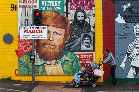 Graffiti in the Shankill Road in Belfast Editorial Image - Image of ...