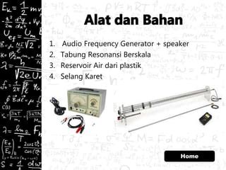 Resonansi Gelombang Bunyi | PPT