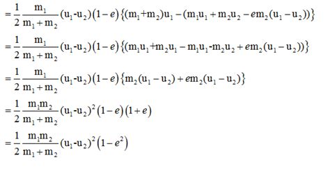 explain inelastic collision and find loss of energy in it - Physics - Work Energy and Power ...