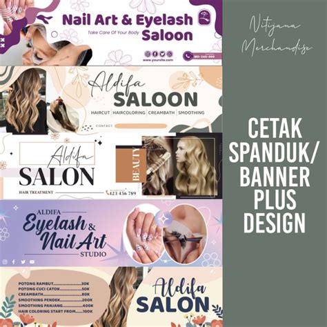 Jual SPANDUK / BANNER EYELASH NAIL ART SALON CETAK DAN DESAIN | Shopee Indonesia