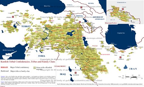 How accurate is this map of "Kurdish Tribal Confederacies and Family ...