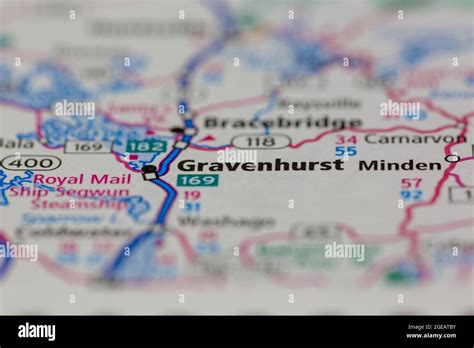 Gravenhurst ontario map hi-res stock photography and images - Alamy