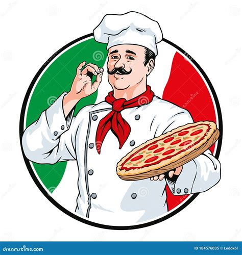 Italian Chef Vector Illustration | CartoonDealer.com #28564914