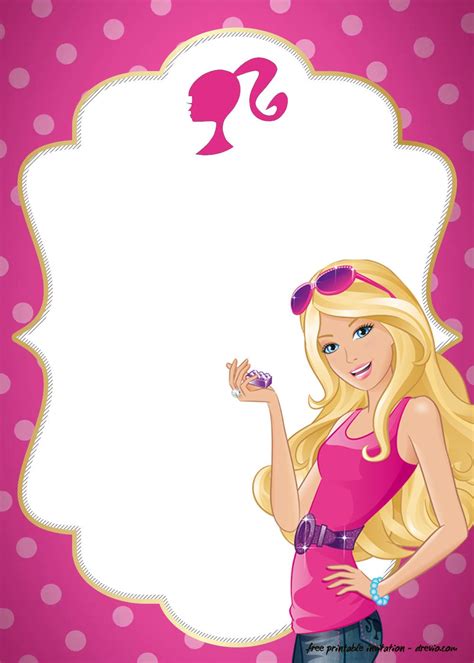 FREE Barbie Birthday Invitation Templates | Download Hundreds FREE ...