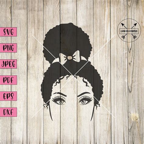 Hair Svg, Hair Clipart, Natural Hair Svg, Fashion Stickers, Summer ...