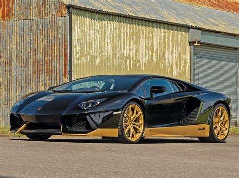 Lamborghini Aventador Gold And Black