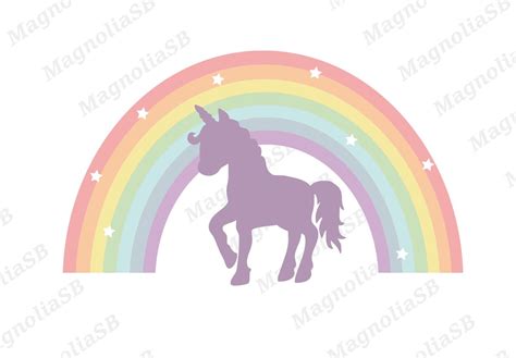 Unicorn and Rainbow Svg Unicorn Svg Rainbow Svg Layered - Etsy