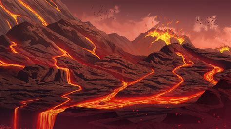 Lava fields by WopGnop on DeviantArt