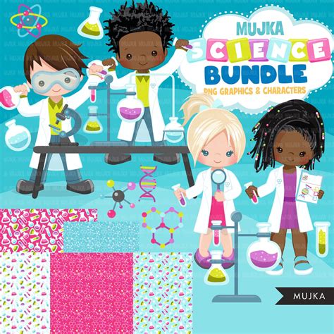 Science Clipart Bundle School Graphics Laboratory Bundle - Etsy