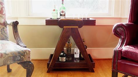 Another Mid Century Modern Bar Cart - Lazy Guy DIY