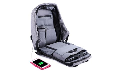 Anti-Theft Backpack with USB Charging Port | Groupon