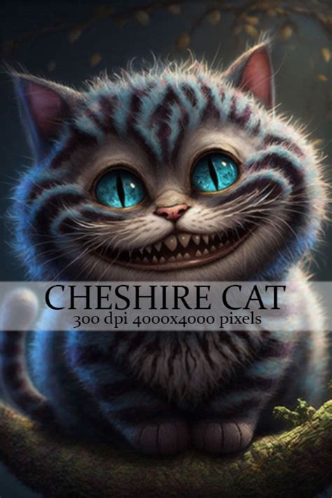 Cheshire Cat Digital Art / Wall Art / Digital Download / Cheshire Cat ...