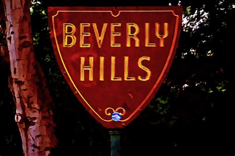 Edit free photo of Beverly hills sign,beverly hills,sign,painting,art ...