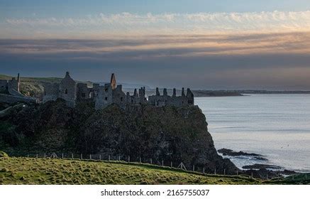 Dunluce Castle Sunset Northern Ireland Stock Photo 2165755037 ...