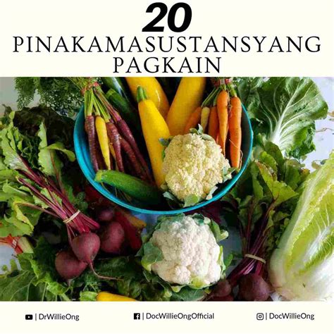 20 Pinakamasustansyang Pagkain - Doc Willie Ong