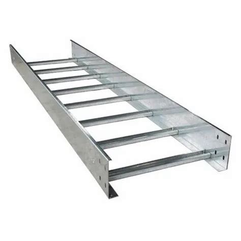 Aluminum Galvanized Coating GI Ladder Type Cable Tray, For Industrial, Sheet Thickness: 25-100 ...