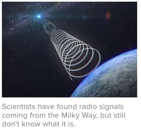 “The strangest property of this new signal is that it is has a very ...