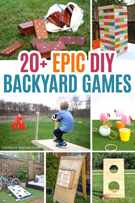 20+ Epic DIY Backyard Games for Kids & Families | Sunny Day Family