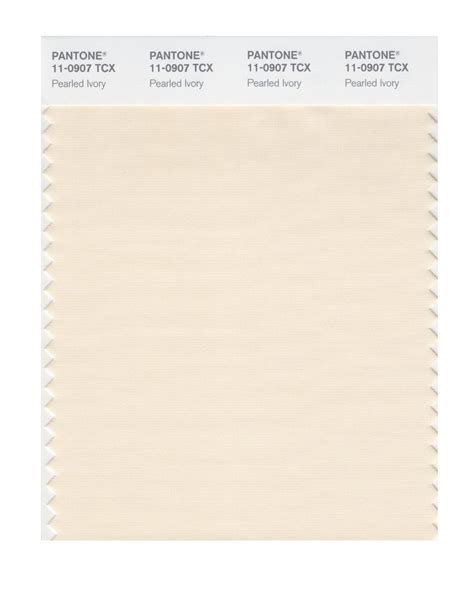 Pantone 11-0907 TCX Swatch Card Pearled Ivory – Design Info