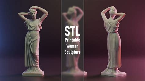 Woman Sculpture - printable 3D model 3D printable | CGTrader