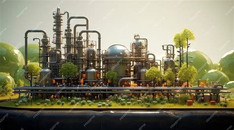 Premium AI Image | A photo of a biofuel production process