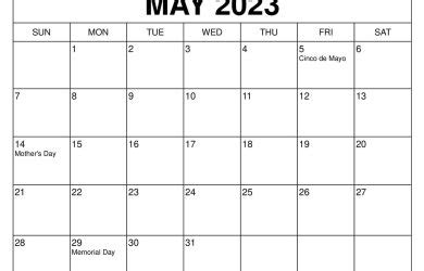 May 2023 Calendar Wiki Calendar - Get Calender 2023 Update