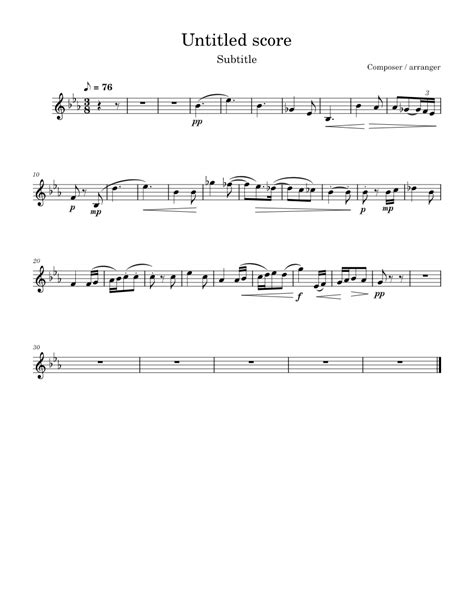 Marching chief audition part 2 Sheet music for French horn (Solo ...