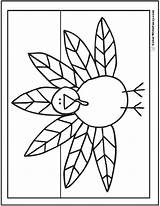 Turkey Feathers Coloring Pages sketch template