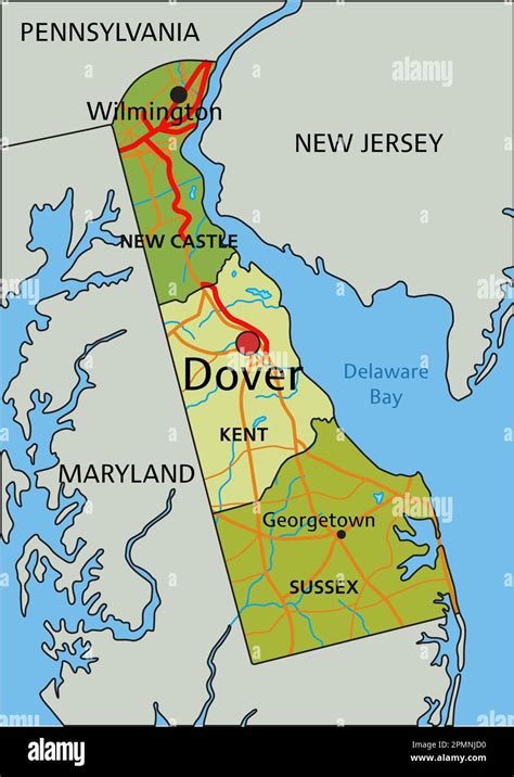 Map Of Dover, DE, Delaware, 51% OFF | www.pinnaxis.com