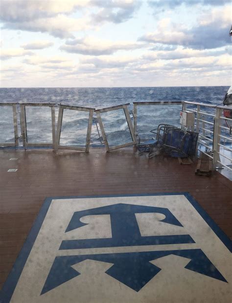 Cruise ship damaged by hurricane-force winds forced to turn around ...